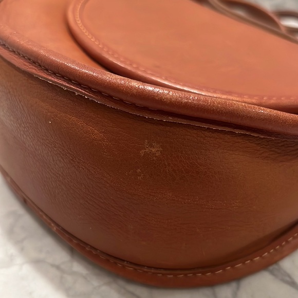 Coach Vintage Small Saddle Bag | Circa 1990 | Saddle Brown - Picture 11 of 12